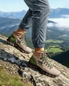 Pair of Hiking Boots on Woman's Legs Mockup