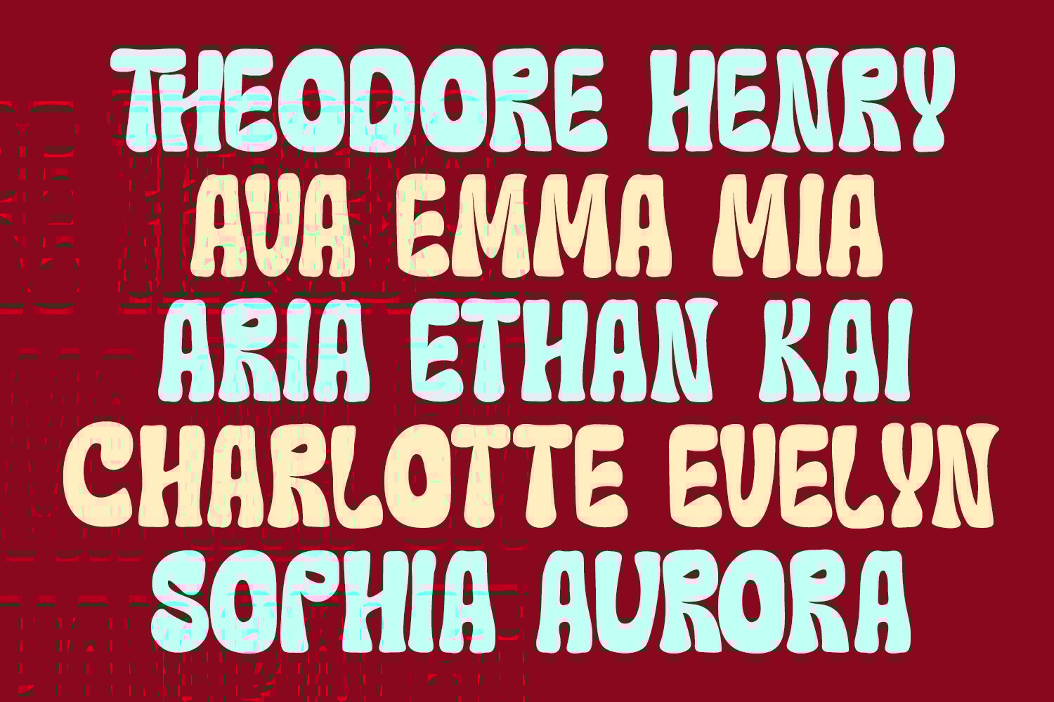 Gebitrum Thompen Ultimate 70s Groovy Retro Display