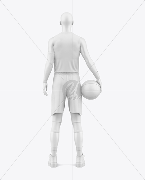 Full Basketball Kit Mockup - Back view