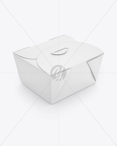 Paper Food Box Mockup