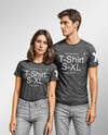Young Couple Wearing T-shirt and Jeans Mockup