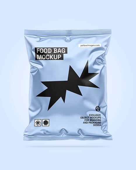 Metallic Food Pack Mockup