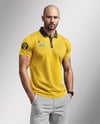 A Man Wearing a Polo Shirt and Pants Mockup