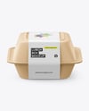 Lunch Box Mockup - Front View