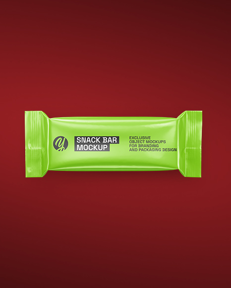 Glossy Snack Package Mockup