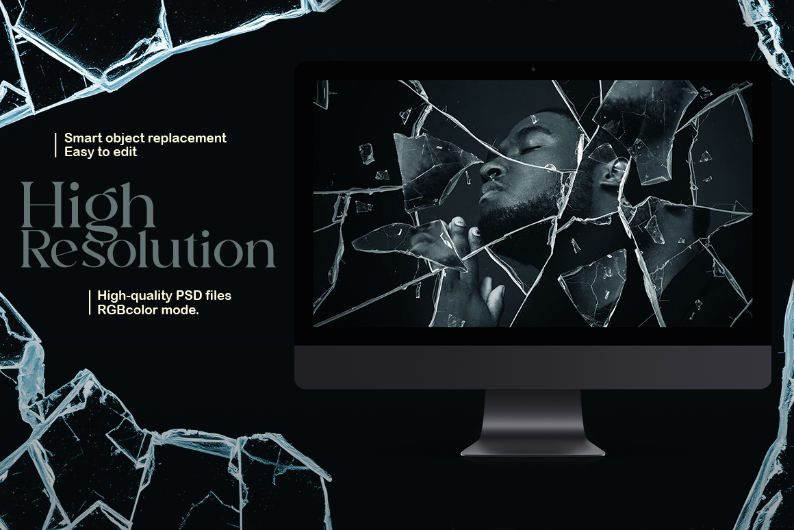 Broken Glass Photo Effect