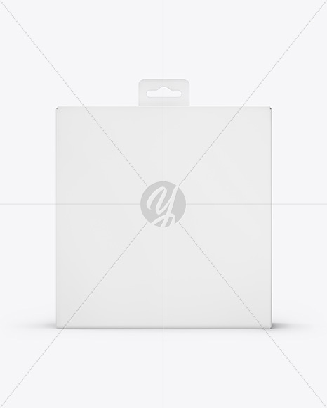 Matte Paper Box w/ Hang Tab Mockup