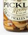 Glass Jar with Porcini Mushrooms Mockup