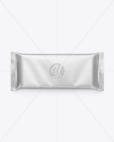 Matte Metallic Snack Package Mockup
