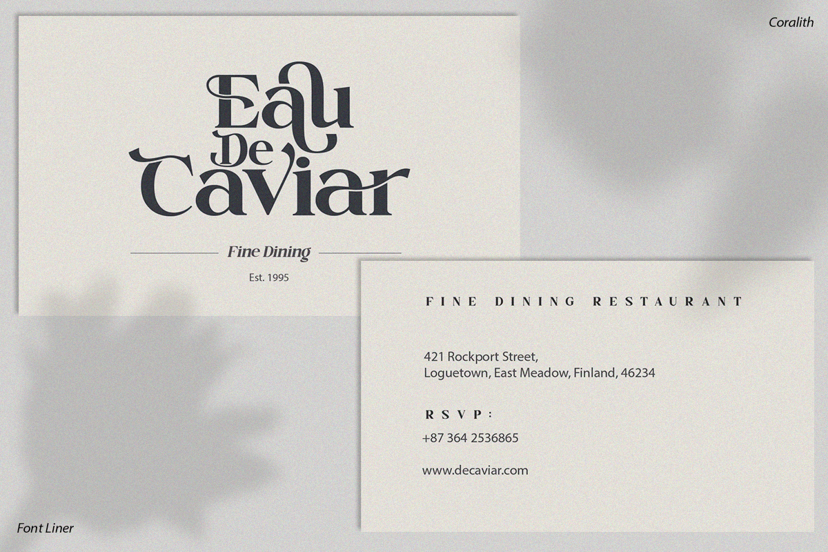 Coralith - Luxury Serif Font