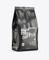 Glossy Coffee Bag Mockup – Half Side view
