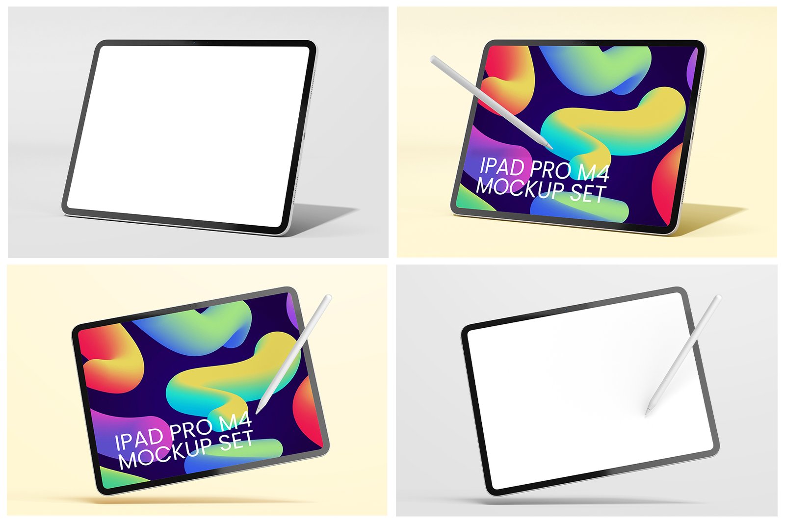 iPad Pro M4 2024 13 Inch PSD Mockup Set