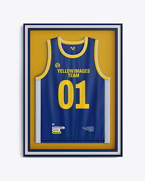 Basketball Jersey in Frame Mockup