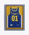 Basketball Jersey in Frame Mockup