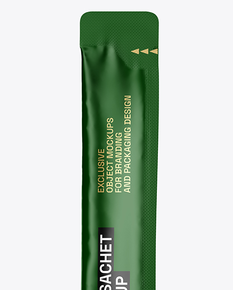 Matte Stick Sachet Mockup