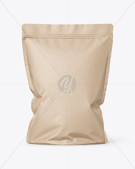 Kraft Paper Stand-Up Pouch Mockup