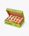 Kraft Paper Box With Sushi Mockup