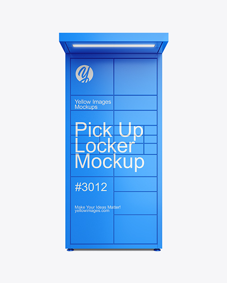 Pick Up Locker Mockup - Front View