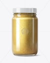 Jar with Dijon Mustard Mockup
