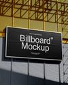 Street Billboard on a Wall Mockup