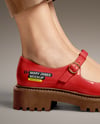 Mary Janes on Woman's Legs with Pants Mockup