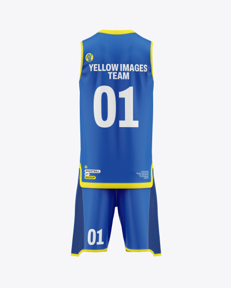 Basketball Kit Mockup - Back View