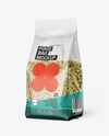 Transparent Package with Green Buckwheat Mockup