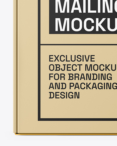 Paper Mailing Box Mockup