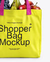 Shopper Bag with Fruits Mockup