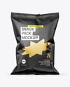 Kraft Paper Snack Bag Mockup