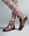 Chelsea Boots on Woman's Legs with Leggins Mockup
