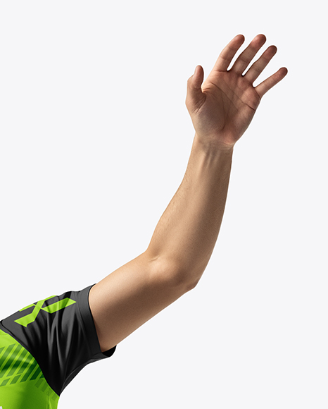 Man Wearing Badminton Uniform Mockup