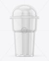 Glossy Plastic Cup Mockup
