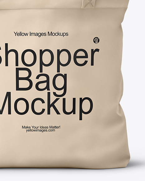 Shopper Bag with Vegetables Mockup