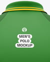 Men's Short Sleeve Raglan Polo Mockup