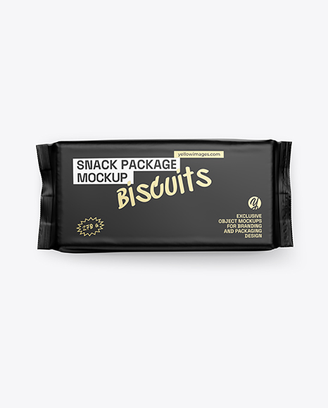 Matte Snack Pack Mockup - Top View