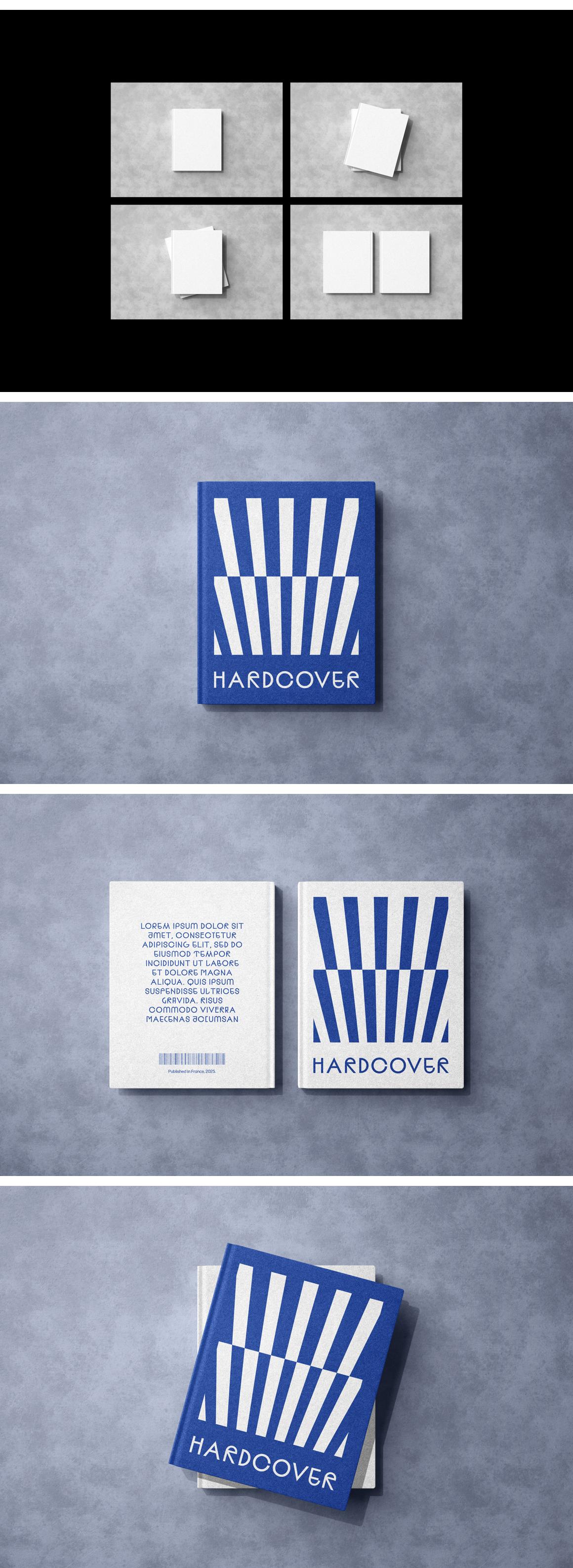 Minimalist Hardcover Book Mockups