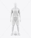Full Soccer Kit w/ Mannequin Mockup – Front View
