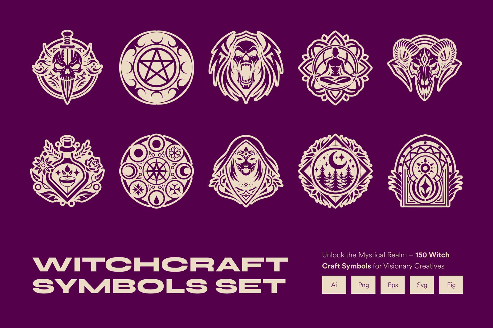 Witchcraft Symbols Set