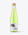 330ml Clear Glass Soft Drink Bottle Mockup