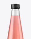 330ml Clear Glass Soft Drink Bottle Mockup