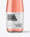 330ml Clear Glass Soft Drink Bottle Mockup