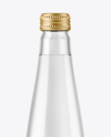 330ml Clear Glass Water Bottle Mockup