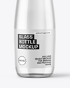 330ml Clear Glass Water Bottle Mockup