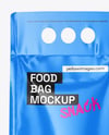 Glossy Food Bag Mockup