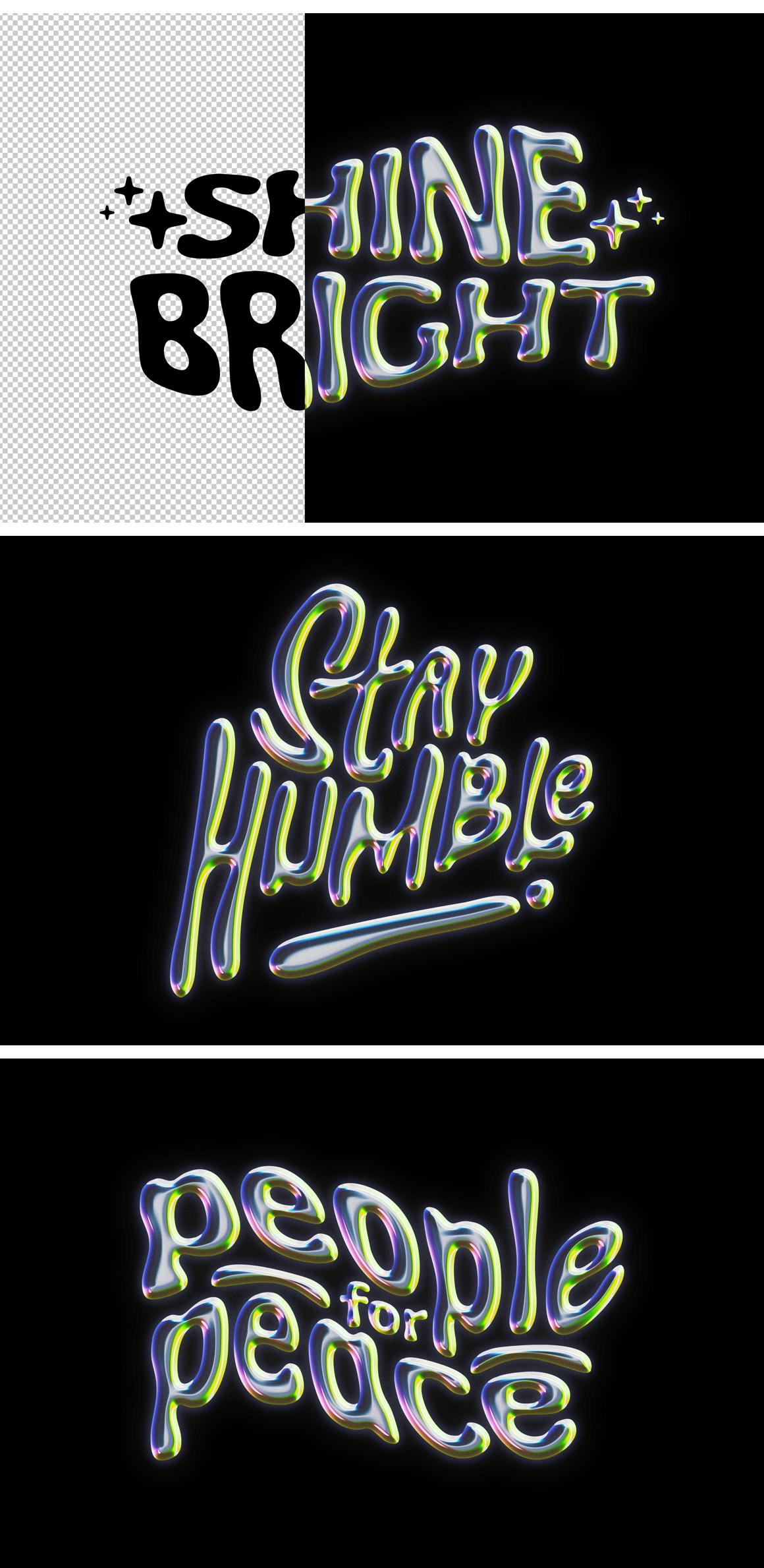 Acid Chrome Text &amp; Logo Effect