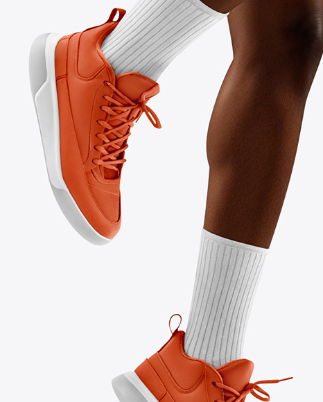 Afro-American Female Basketball Player Wearing Full Basketball Uniform Mockup