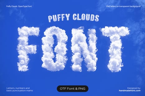 Puffy Clouds Font