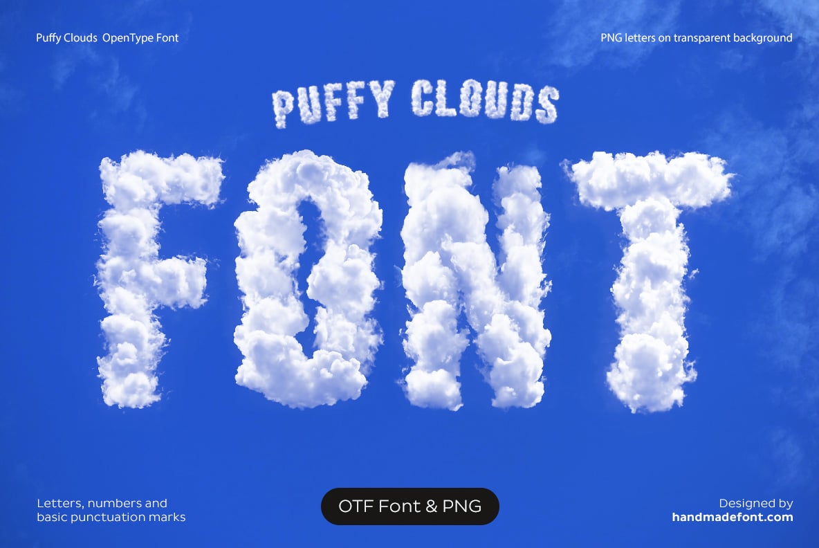 Puffy Clouds Font