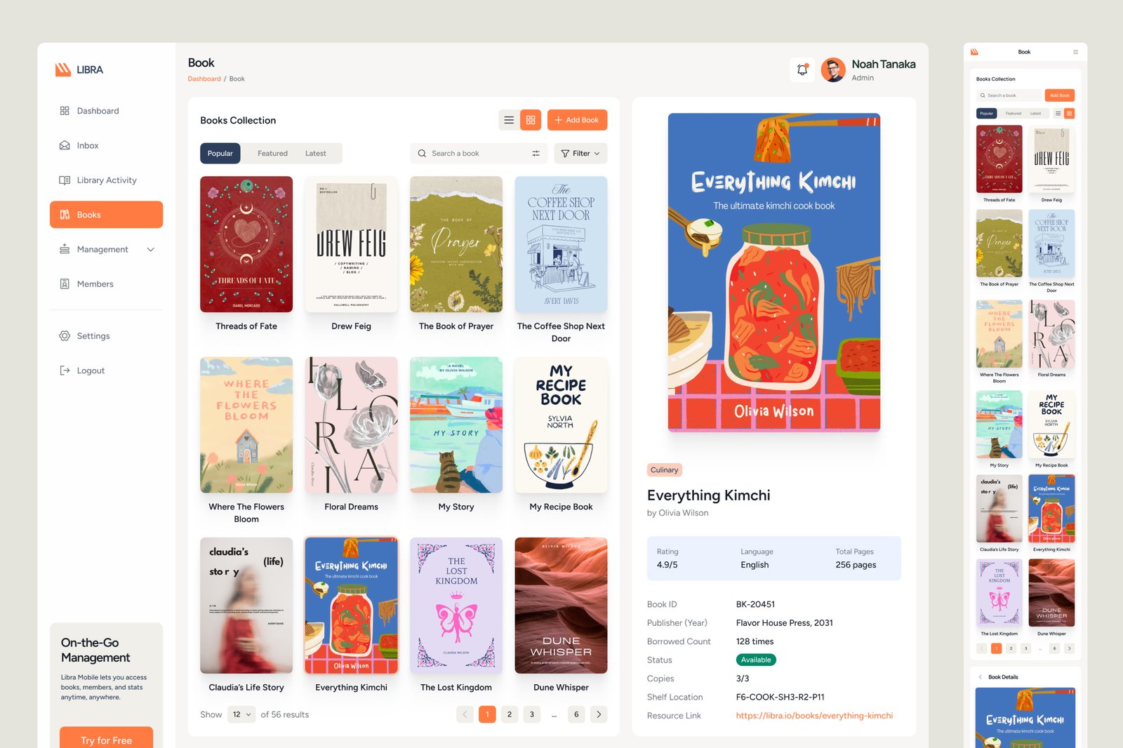 Libra - Library Management Dashboard Figma Template
